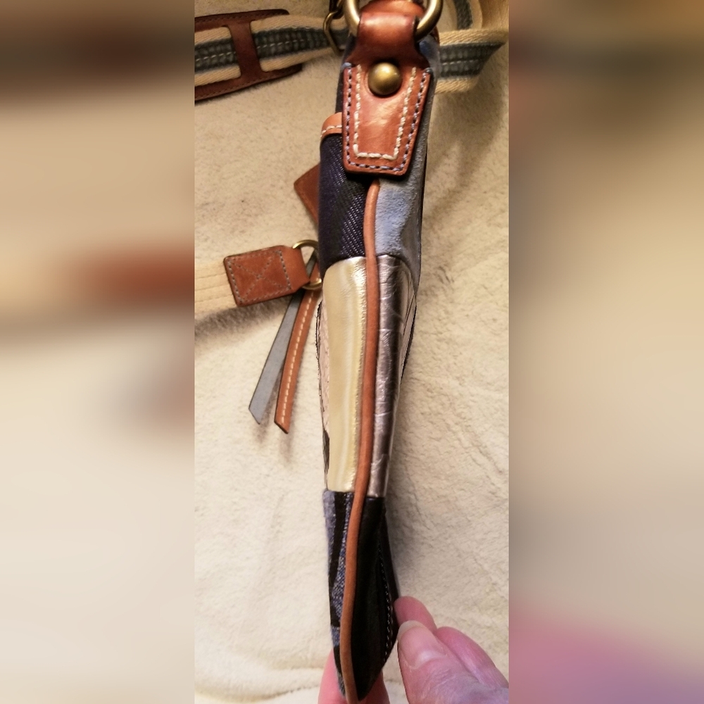 Coach Multicolor Blue Patchwork Style Crossbody B… - image 8